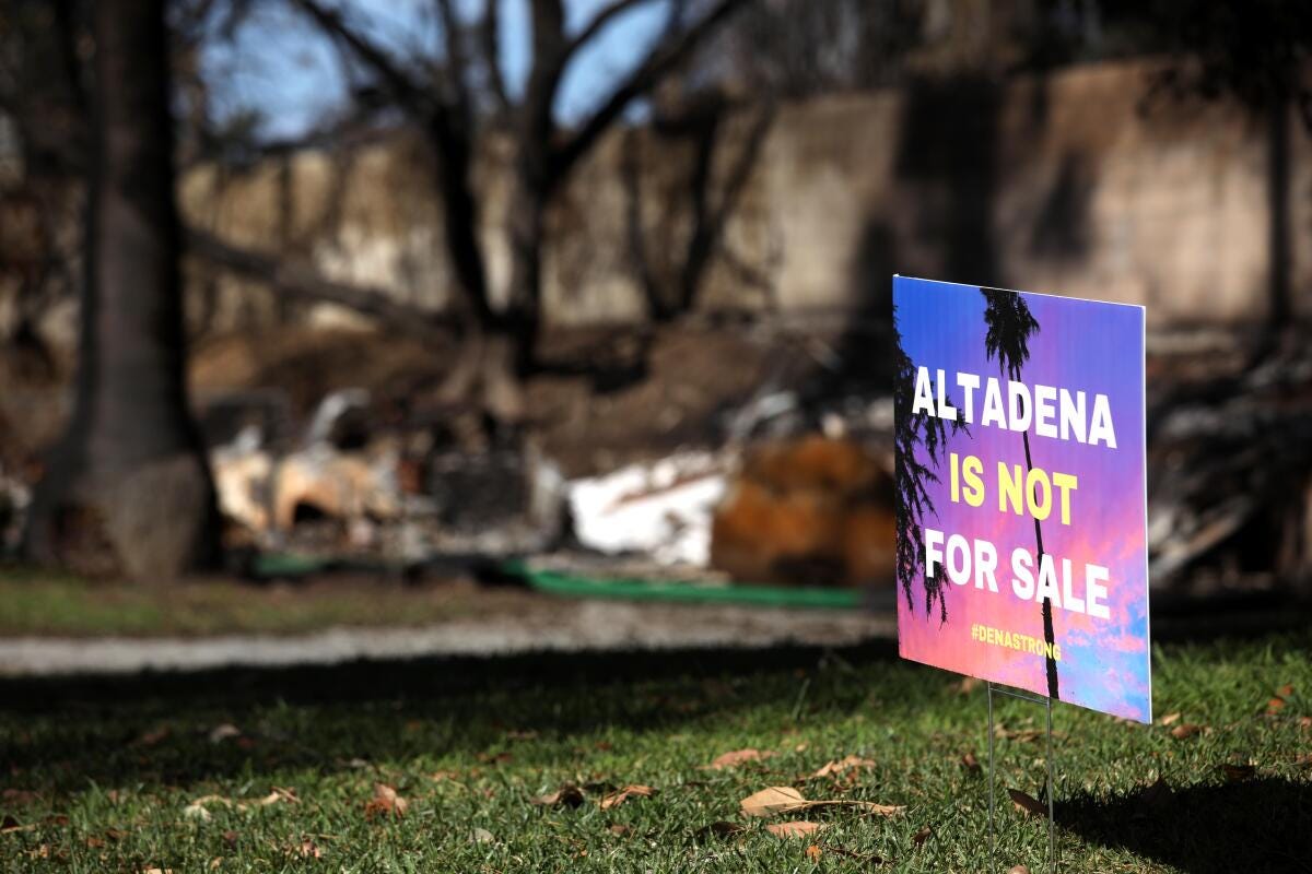 Stay or go? Residents hope Altadena can preserve its spirit - Los Angeles  Times