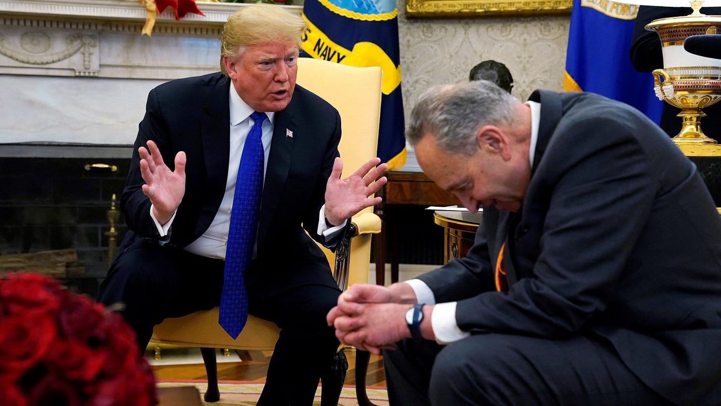 Trump defends shutdown threat after clashing with Pelosi, Schumer | CNN  Politics