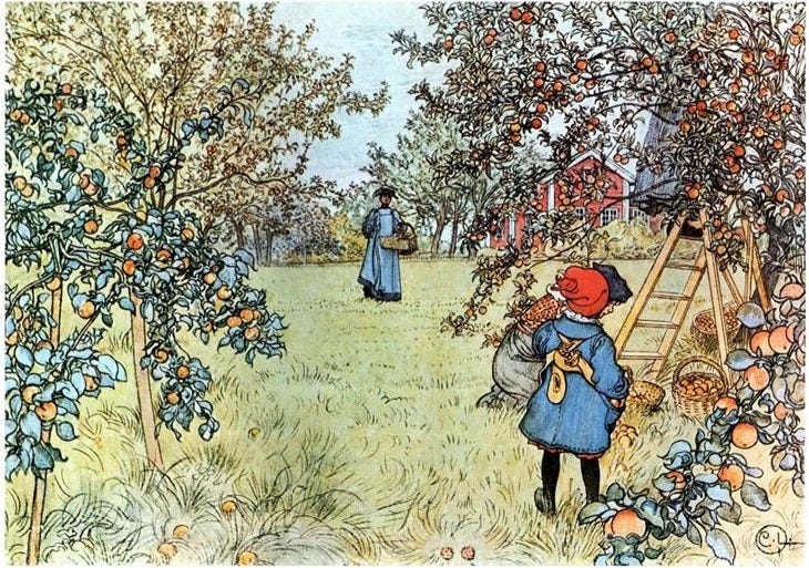 The Apple Harvest, 1903 - Carl Larsson - WikiArt.org