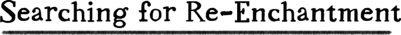 Searching for Re-Enchantment