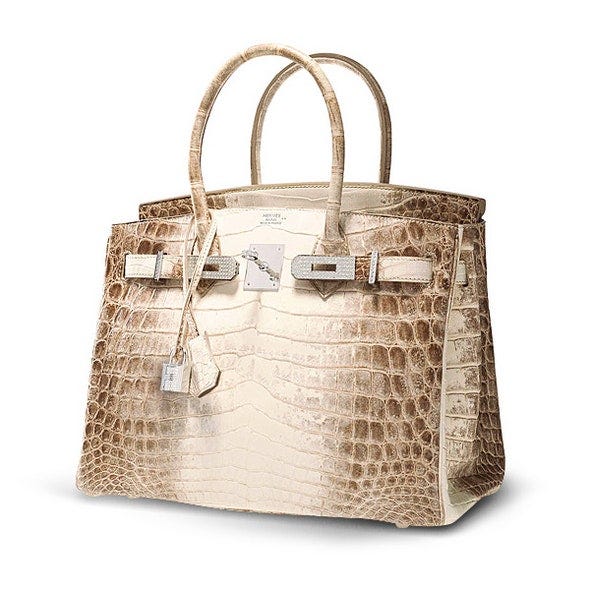 Most Expensive Hermes Bag Ever - Himalayan Croc Birkin | Vogue
