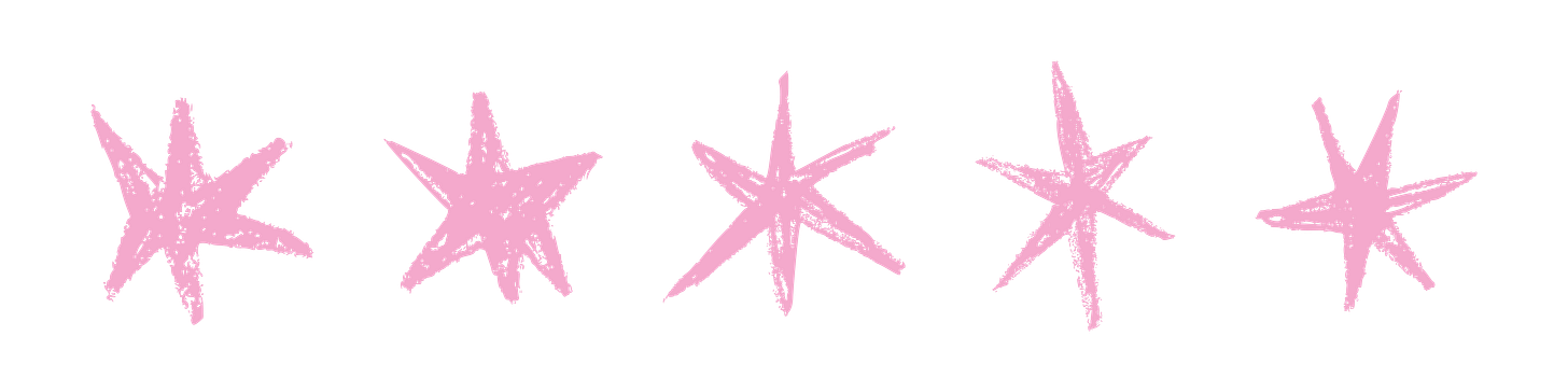 Pink decorative stars