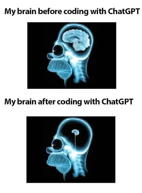 r/ChatGPT - ChatGPT didn’t just fix my code… it downgraded my brain 🧠💀🤖