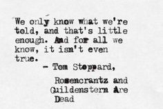 Rosencrantz and Guildenstern are dead