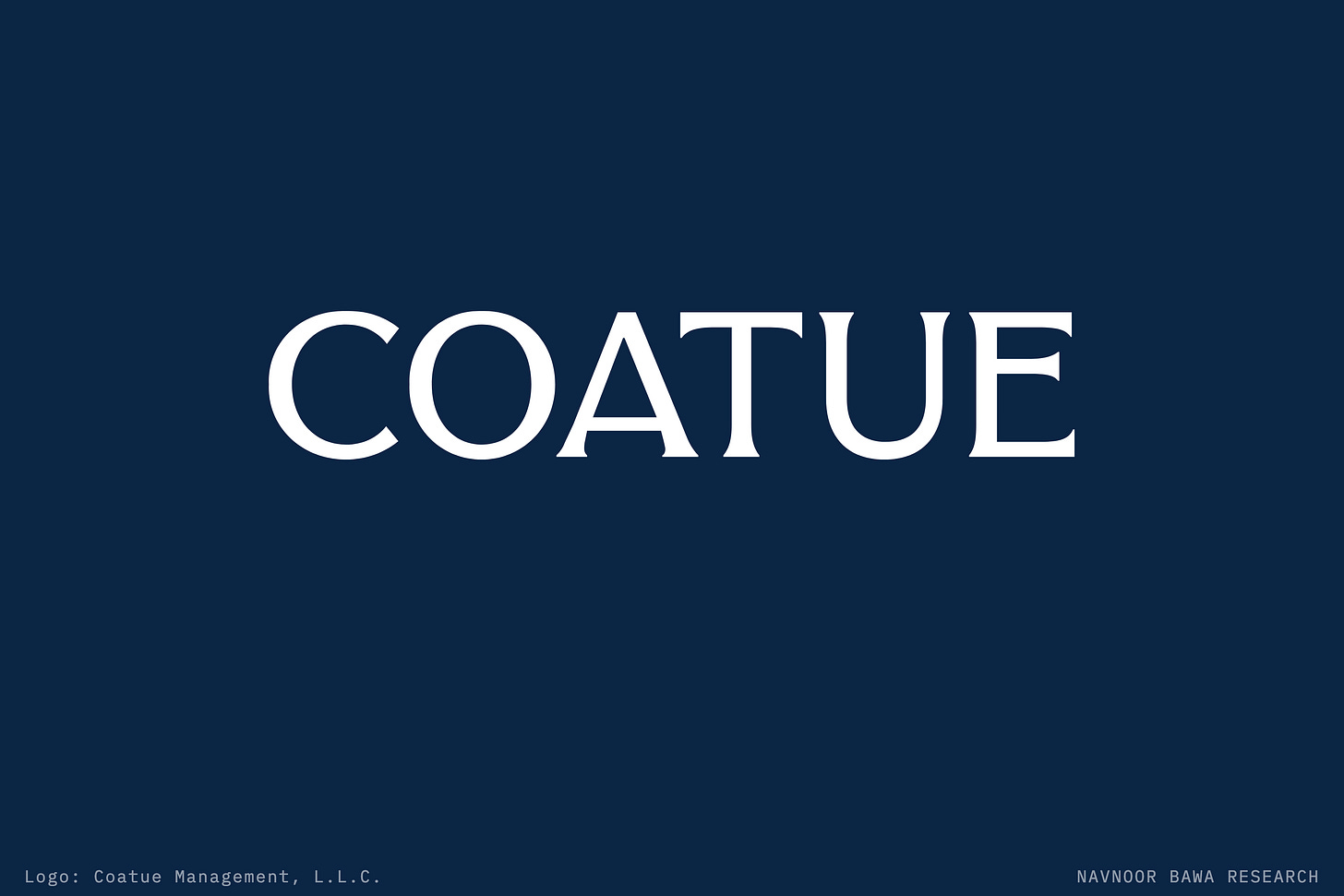 The Coatue Management, L.L.C. logo on a navy ground The Coatue Management, L.L.C. logo on a navy ground