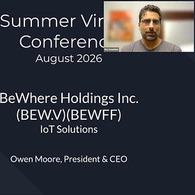 BeWhere Holdings Inc. (TSXV:BEW) (BEWFF) - Summer 2026 Virtual Conference, Day 1