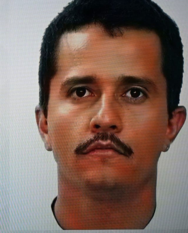 Headshot of Nemesio “Mencho” Oseguera, the head of the Jalisco New Generation Cartel.
