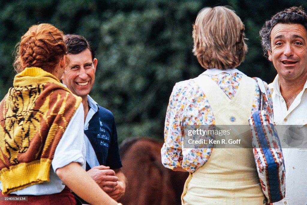 Lady Diana Spencer Watches Prince Charles Play Polo