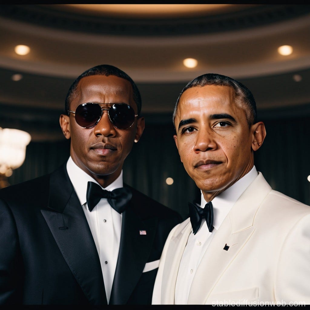p diddy obama bed scene Prompts | Stable Diffusion Online