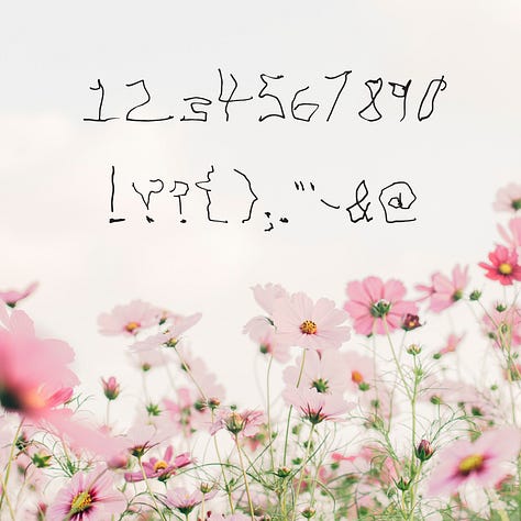 A series of images depicting the experimental font 'Friends With Failure' created by Diana Varma.