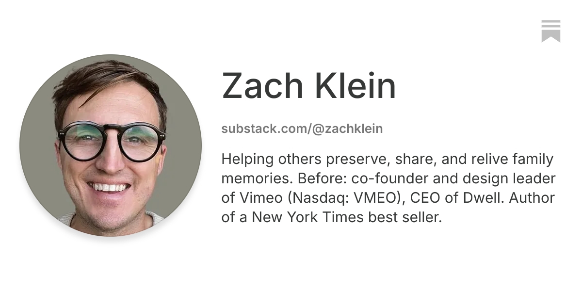 Zach Klein | Substack