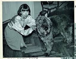 Joan Didion Fan | Joan and her Bouvier des Flandres, Casey, while hosting  guests including Carl Bernstein and Calvin Trillin, Thanksgiving 1990.  Photographed... | Instagram