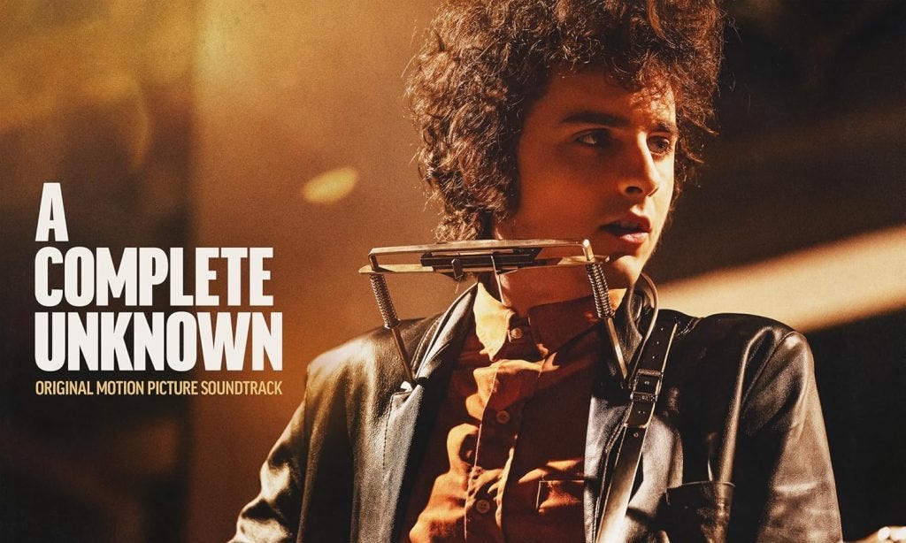 Rock Cellar Magazine - Streaming Now: Stream the 'A Complete Unknown'  Soundtrack, with Timothée Chalamet as Bob Dylan & More (Pre-Order CD/LP)