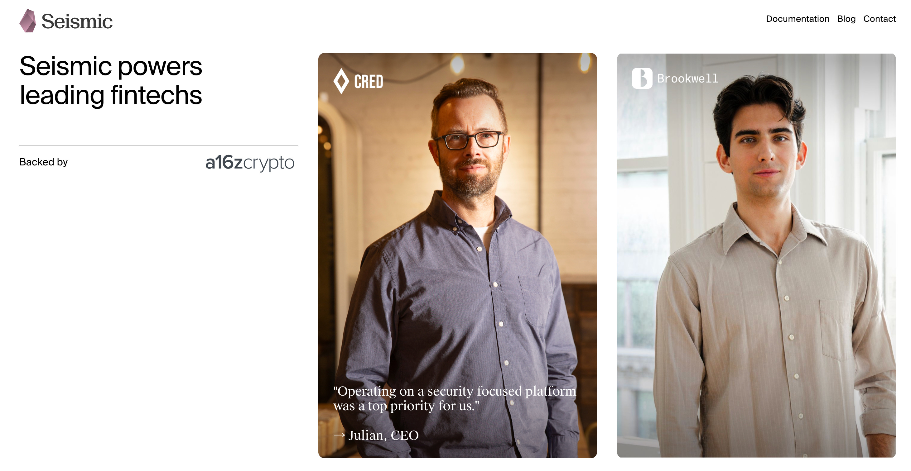 Seismic】An EVM-compatible privacy-enabled blockchain designed for fintech /  Operate nodes in a TEE environment / Continued investment from a16z crypto  / @SeismicSys