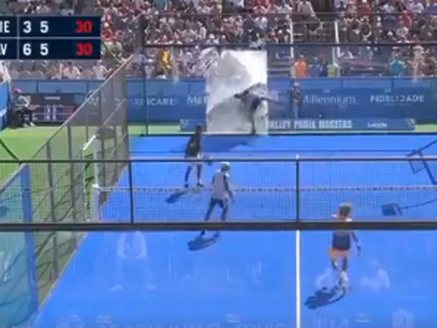Padel player hospitalized after crashing through glass mid-match -  SBNation.com