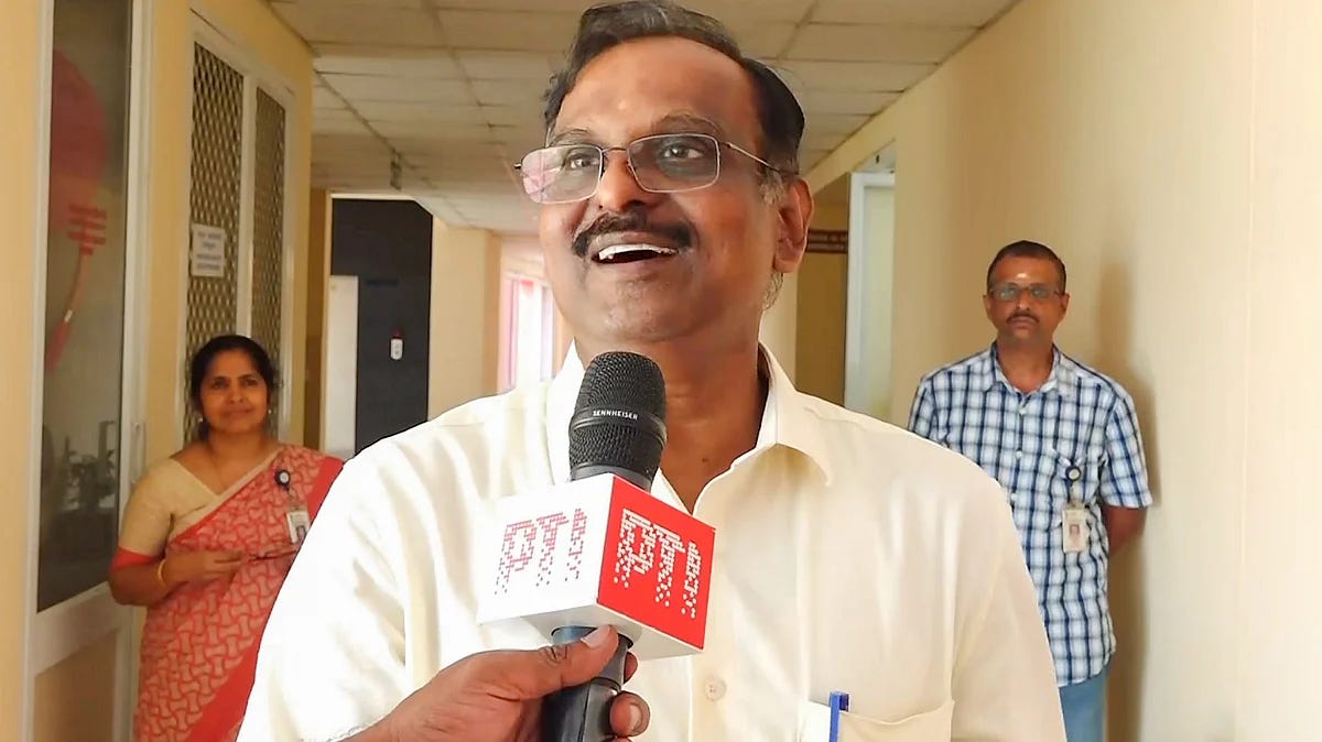 V. Narayanan assumes charge as new ISRO chief, succeeding S. Somanath