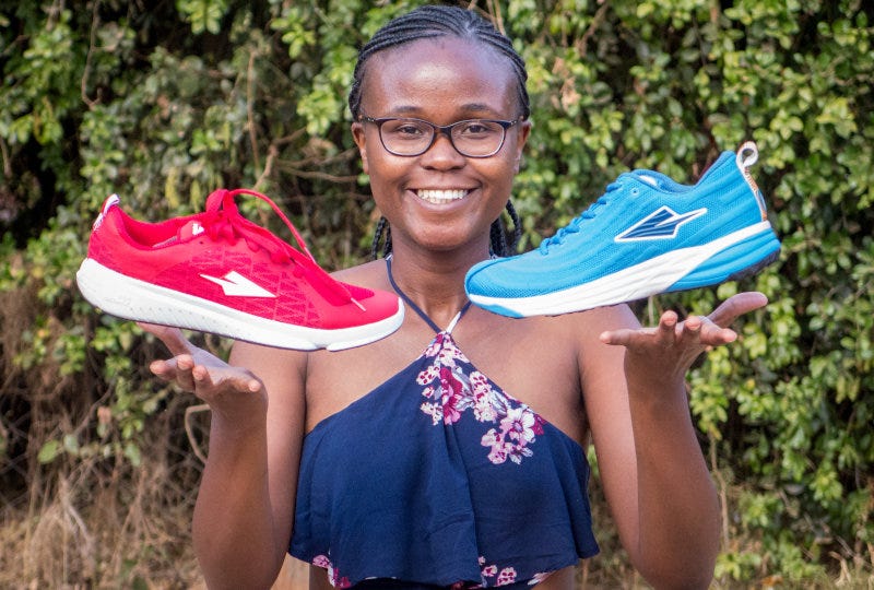 Navalayo Osembi-Ombati, co-founder of Kenyan running shoe company Enda Navalayo Osembi-Ombati, co-founder of Kenyan running shoe company Enda