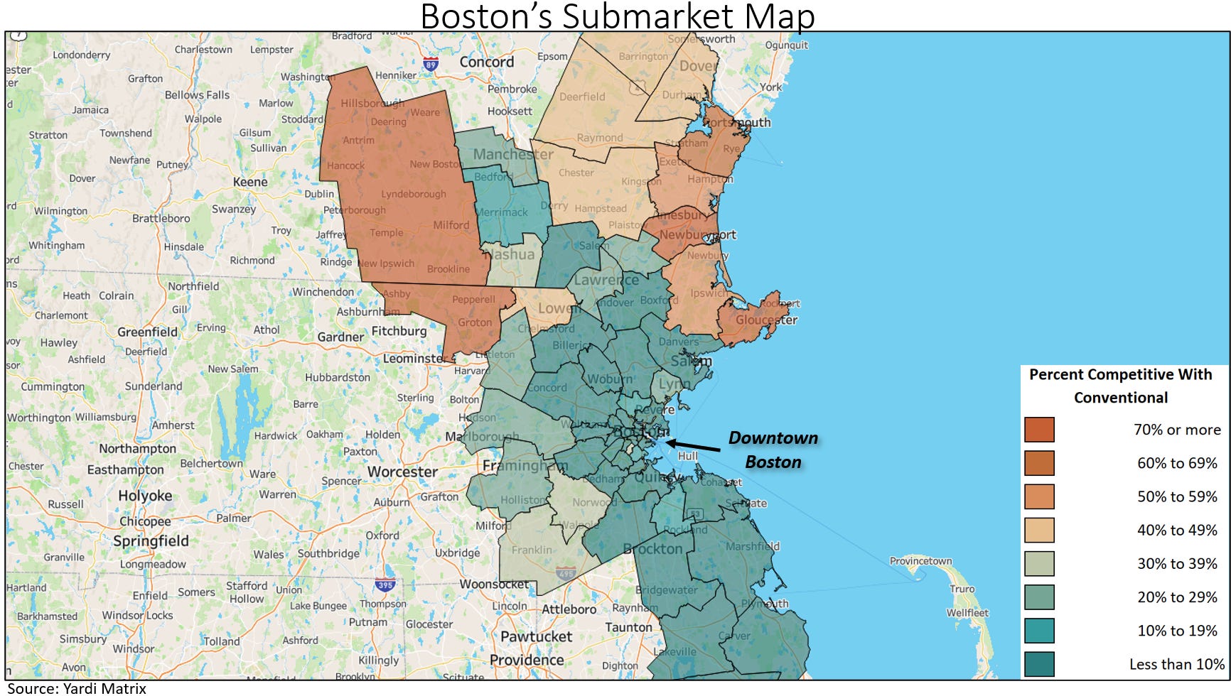 Boston Union Rates Map The Interplay Between Market Rate and Affordable Housing Rents