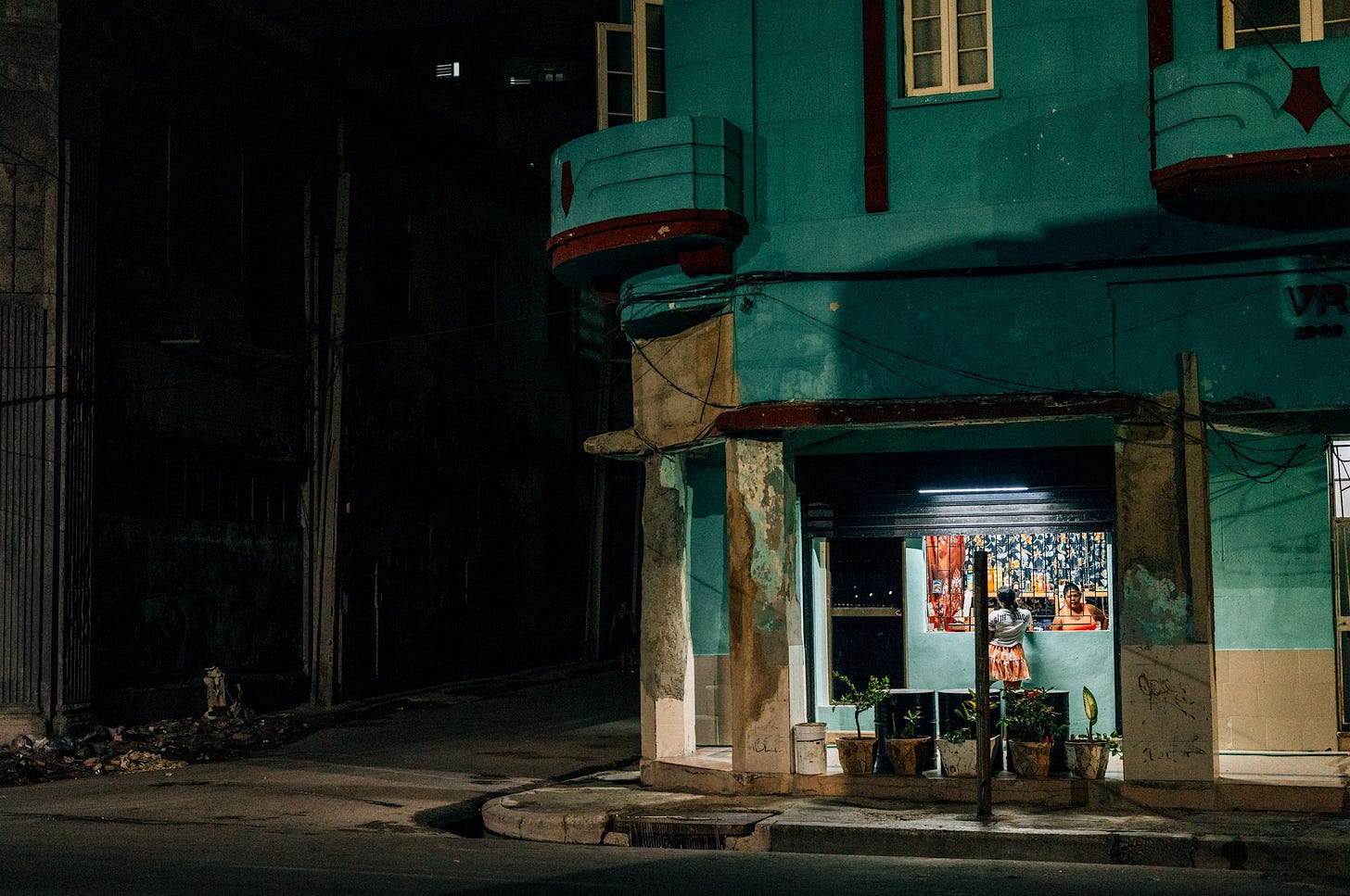 A street corner.