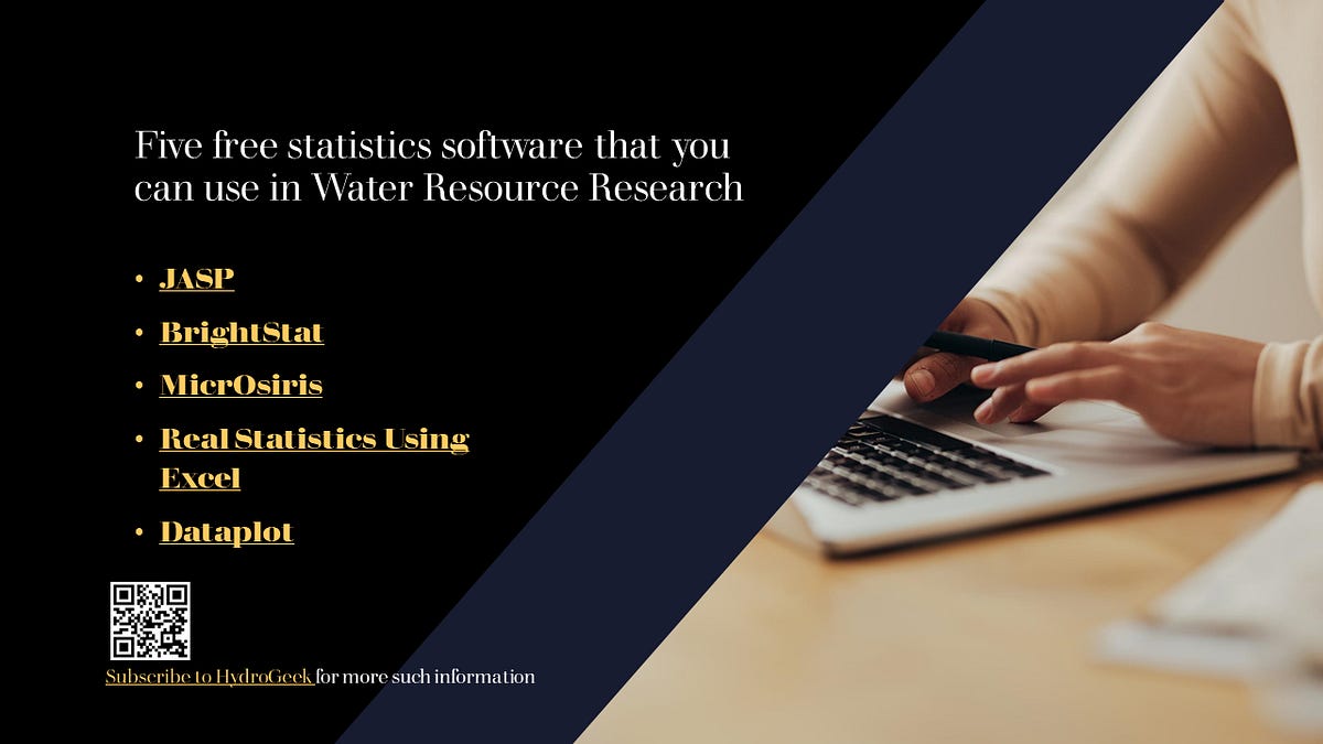 Five free statistics software that you can use in Water Resource Research