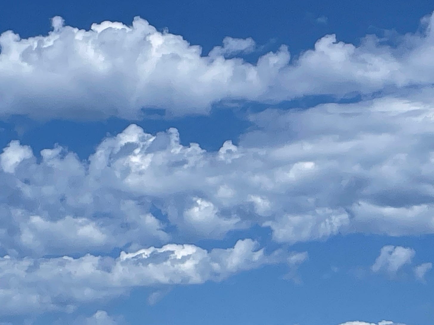 clouds in a blue sky