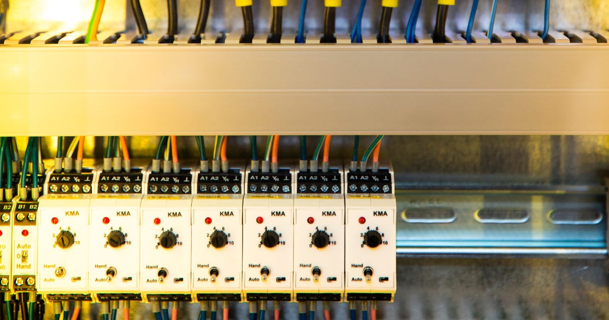 Very electrical stuff. Switches, dials, etc.