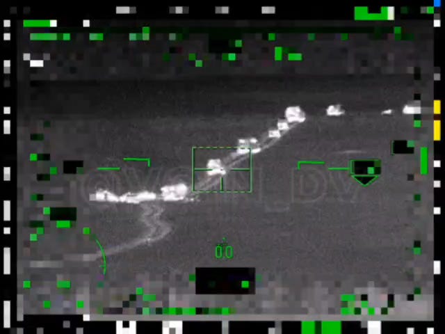 Ka-52 "Alligator" attack helicopter of the Russian Aerospace Forces attacked a tank in a convoy of armored vehicles of the Armed Forces of Ukraine in the Zaporozhye direction.