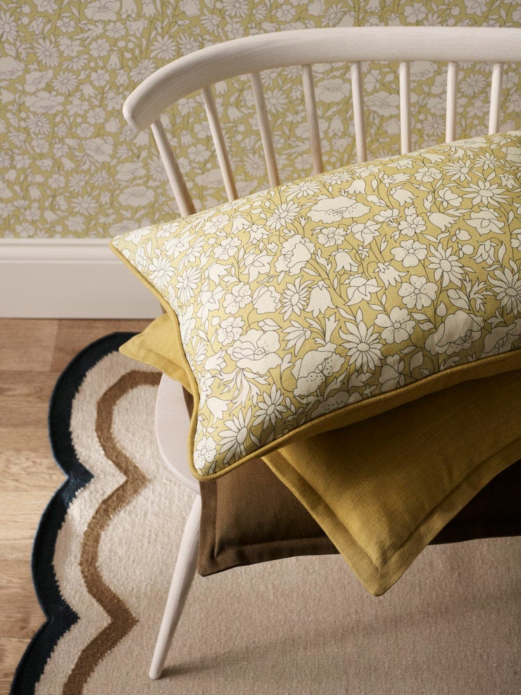 wallpaper and fabric from the new Modern Collector range at Liberty London wallpaper and fabric from the new Modern Collector range at Liberty London