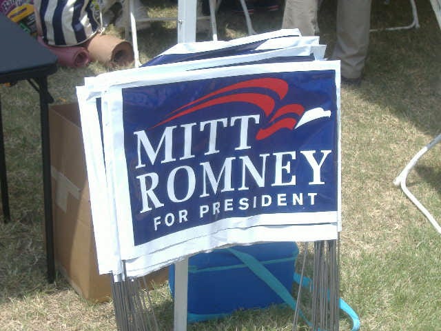 Mitt Romney wasn't there in person, but a supporter was. Mitt Romney wasn't there in person, but a supporter was.