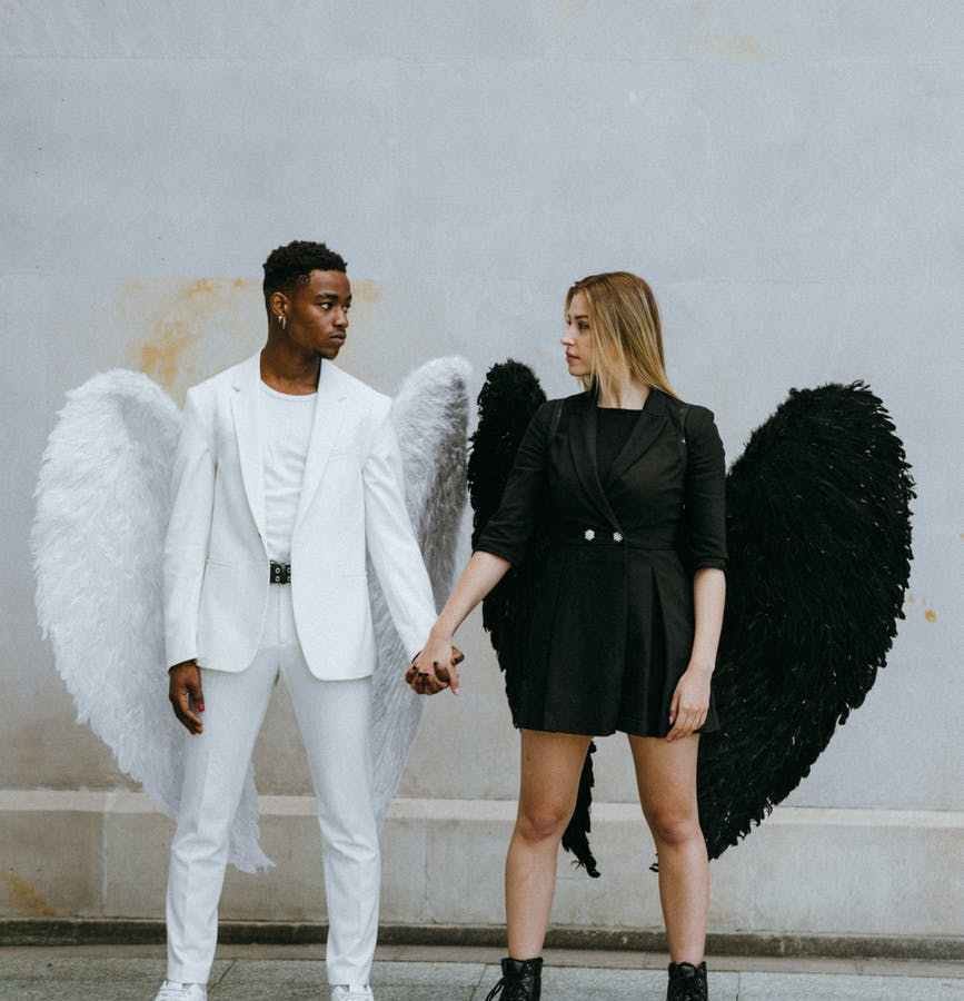 a couple holding each other s hands