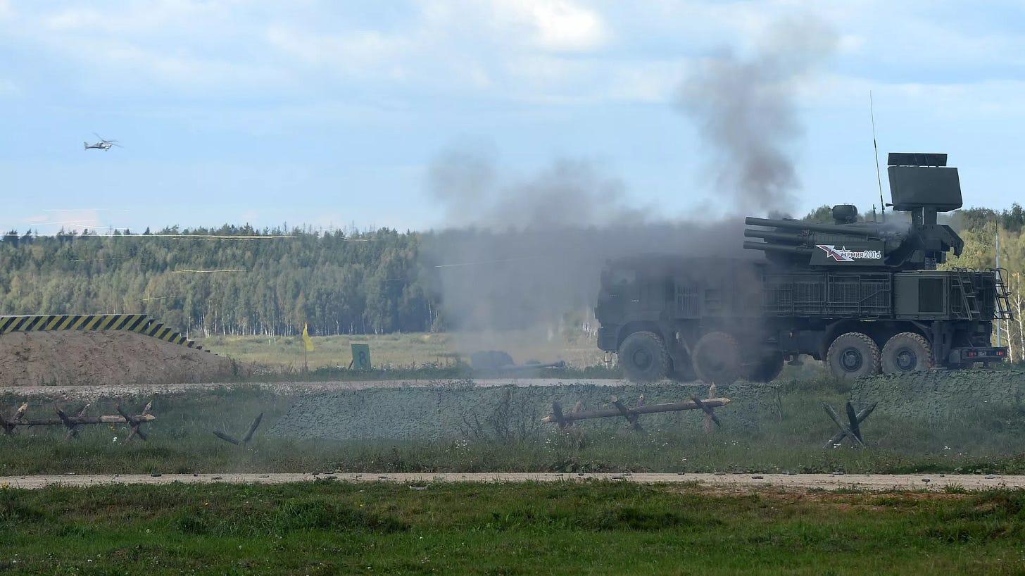 A 96K6 Pantsir-S1 air defense missile-gun system during a demonstration exercise held at the Alabino training ground as part of the international military-technical forum ARMY-2016. - Sputnik International, 1920, 20.04.2024