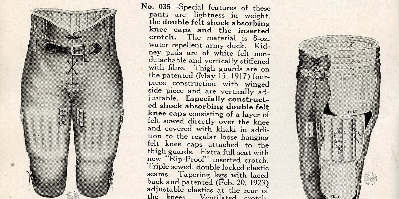 Today's Tidbit... Disintegrating Football Pants