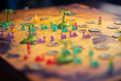 Lost Cities, Through the Desert (2005), Through the Desert (2023), Carcassone: The Castle, and Viking See-Saw