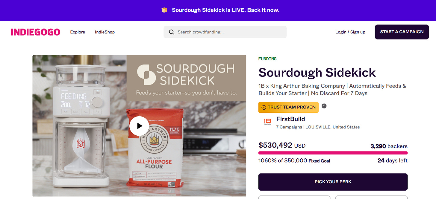 Sourdough Starter Screenshot
