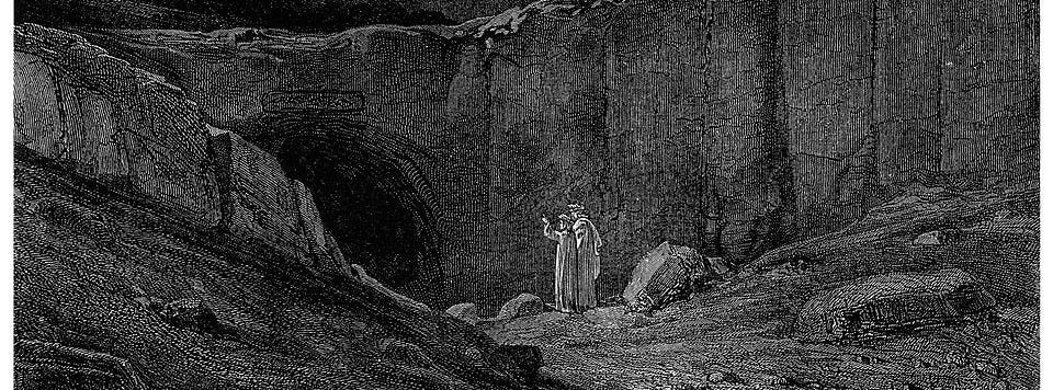 File:Gustave Doré - Dante Alighieri - Inferno - Plate 8 (Canto III - Abandon all hope ye who enter here).jpg