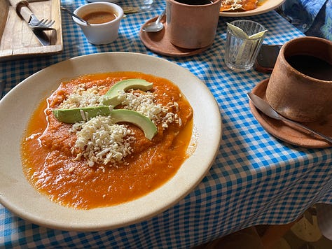 Colorful images of Oaxacan food
