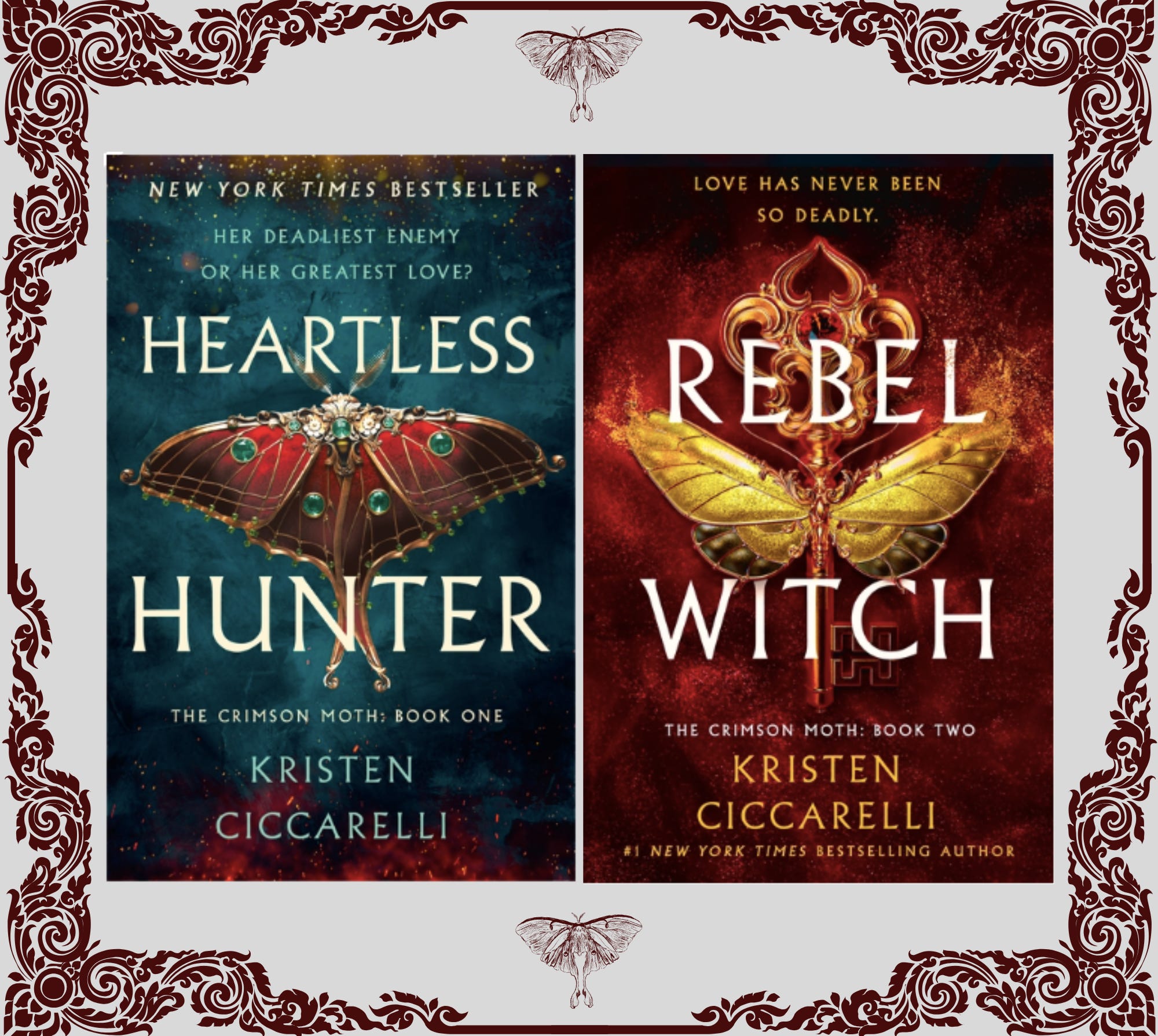 Book Review (YA): The Crimson Moth Duology by Kristen Ciccarelli