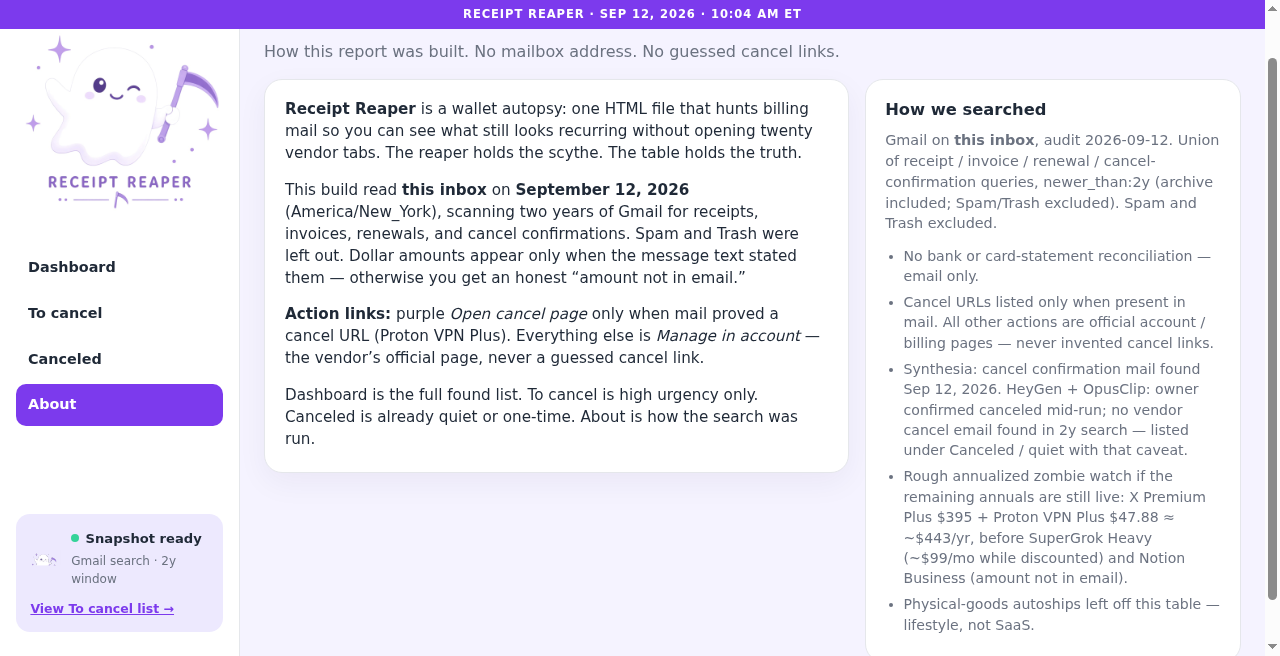 I shipped a Grok Bot that autopsies my SaaS wallet