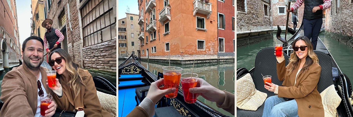 this is a picture of a gondola ride in the best venice travel guide for italy