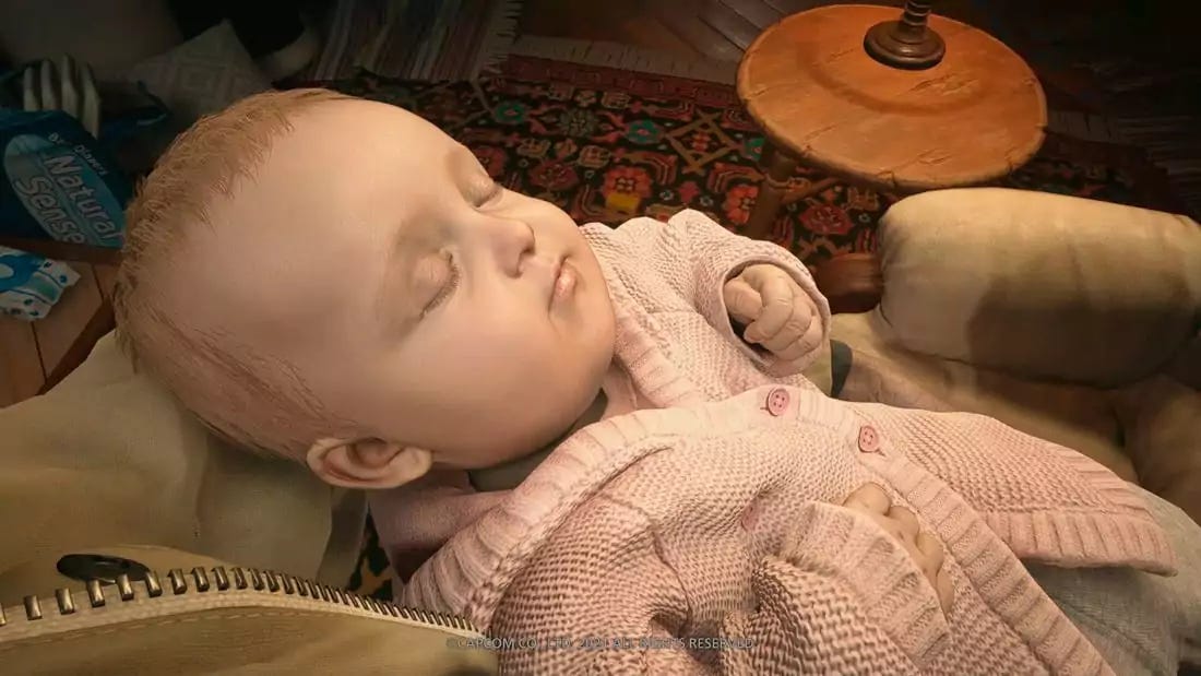 Rose, a filha de Ethan e Mia. (Imagem: Mateus Mognon/Captura de tela)