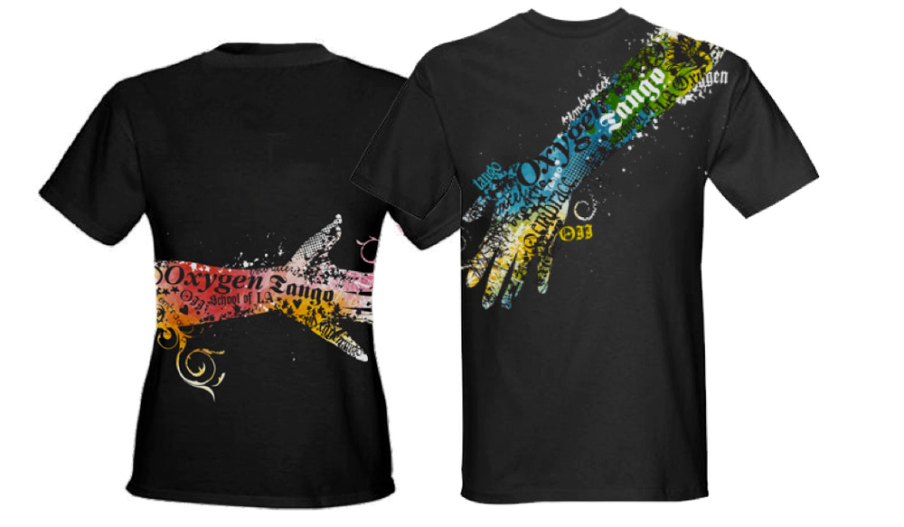 two black graphic tshirts.