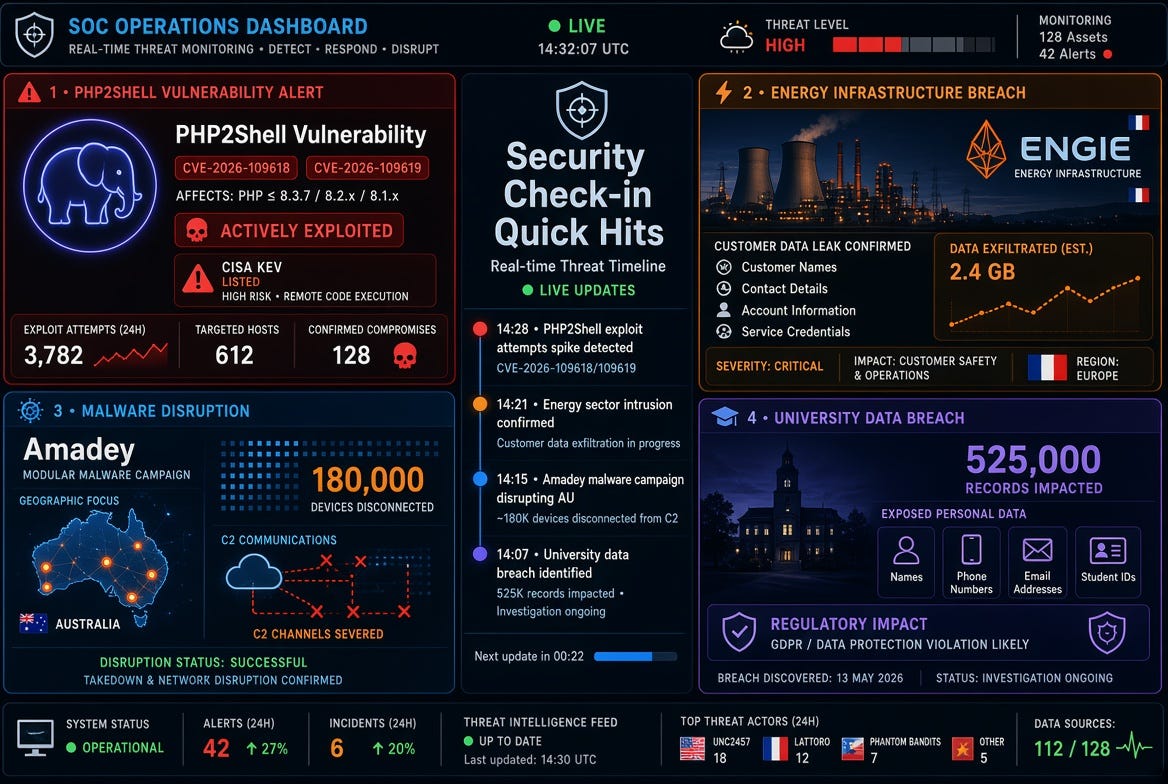 Security Check-in Quick Hits: PHP2Shell Under Active Exploitation ...