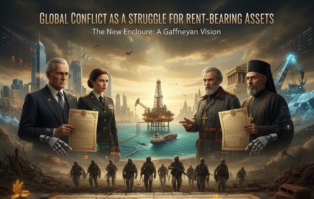 Global Conflict as a Struggle for Rent-Bearing Assets