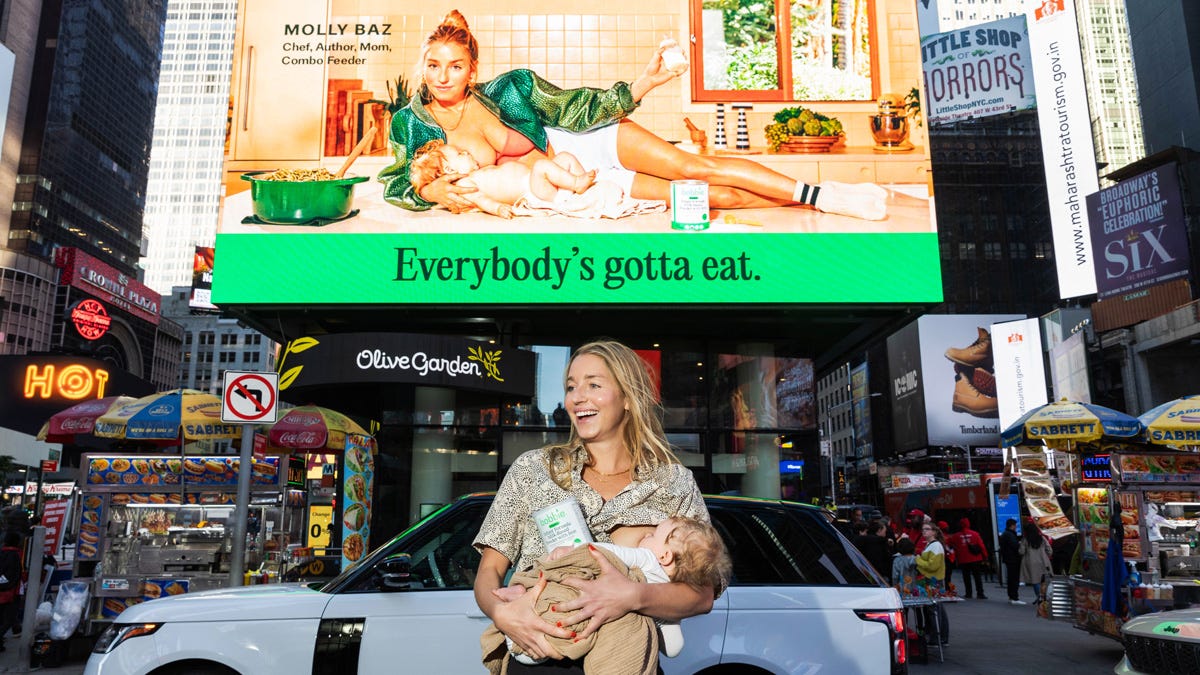 Molly Baz and Formula Maker Bobbie Bring Breastfeeding to Times Square