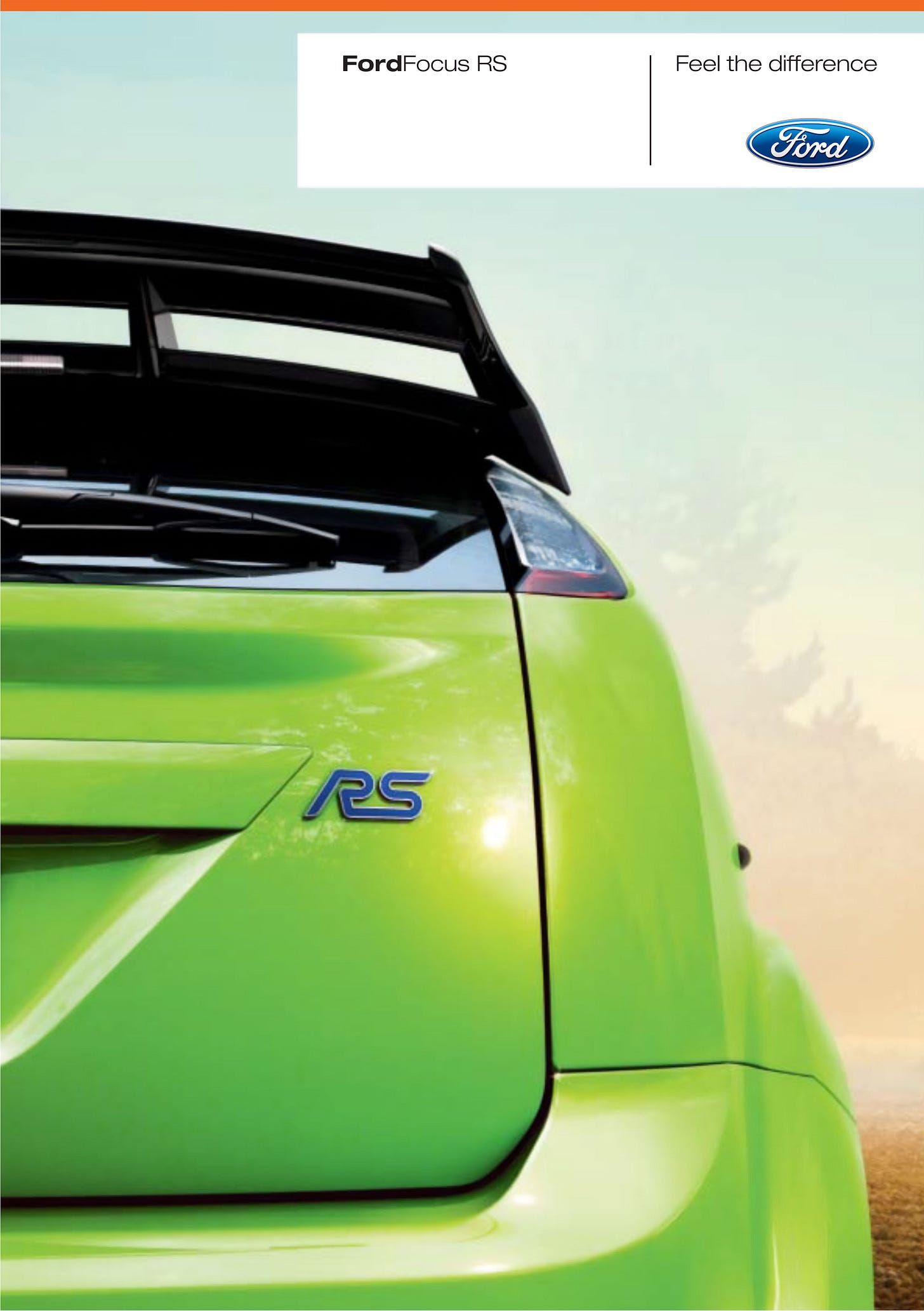 Ford Focus RS 2008 Brochure cover