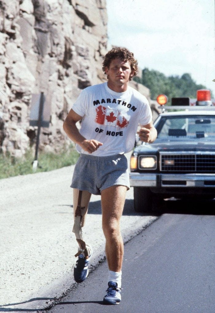 Terry Fox Marathon of Hope adidas Orion trainer history