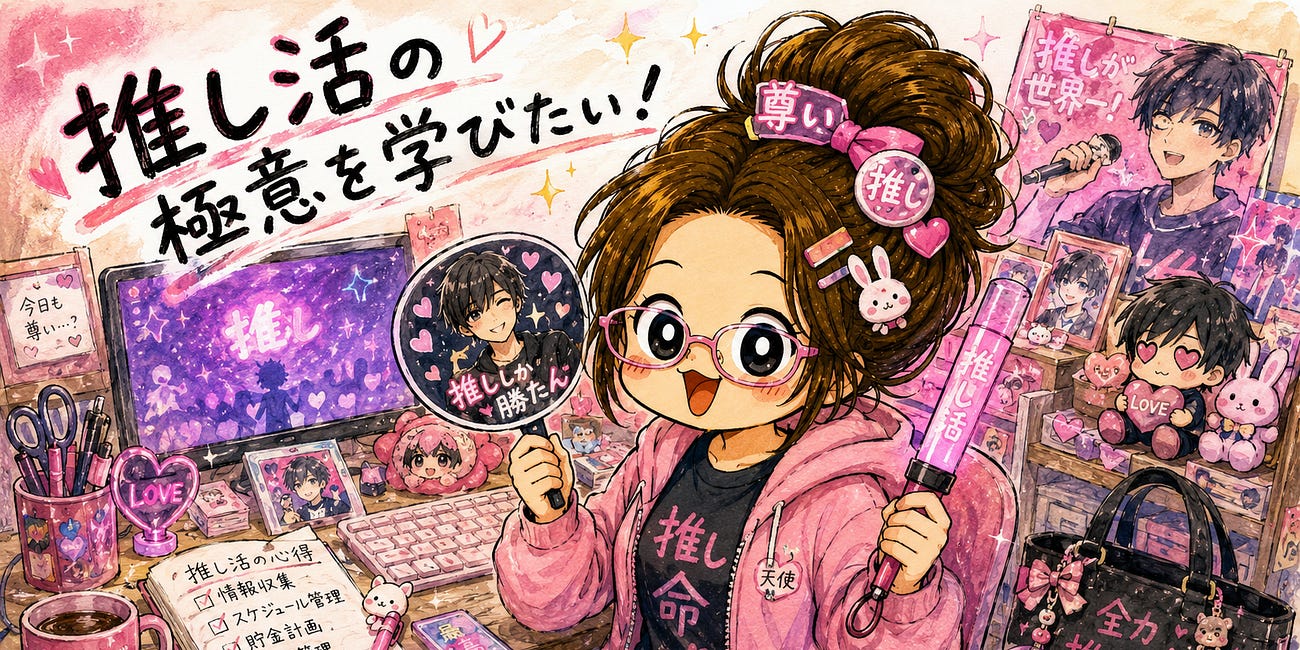 アキバ系ヲタクに、推し活の極意を学びたい。