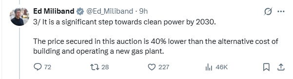 Figure 2 - Ed Miliband claims offshore wind costs 40% less than gas Figure 2 - Ed Miliband claims offshore wind costs 40% less than gas