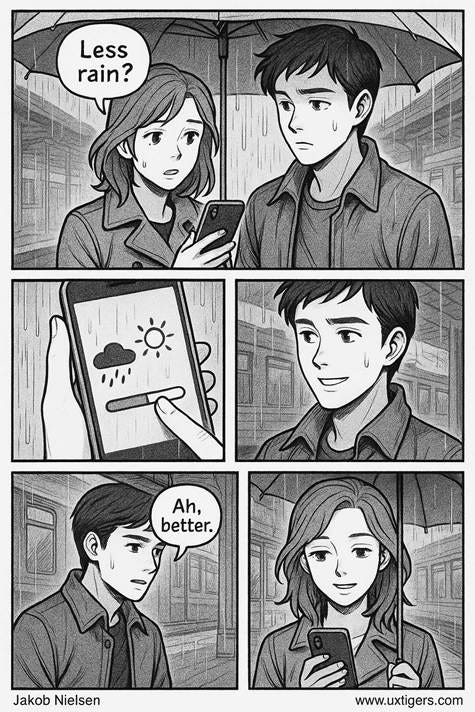 A comic page of two people