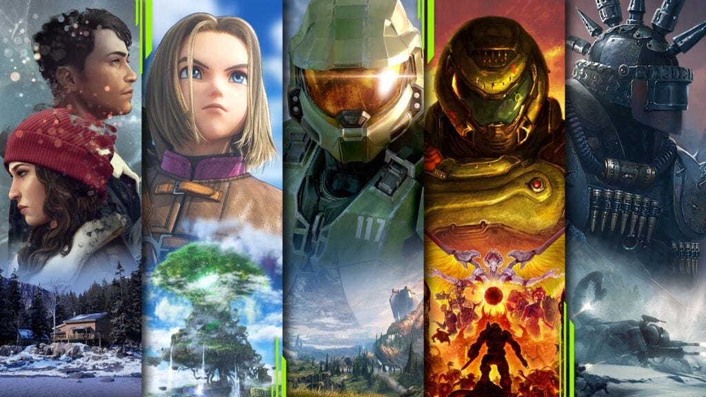 Collage of various Xbox Game Pass Ultimate games.